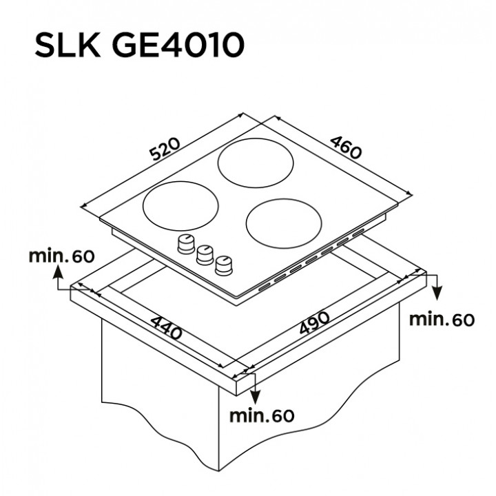 Газовая панель SLK GE4010