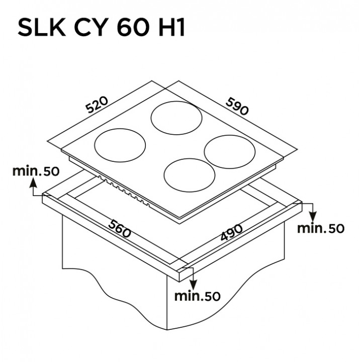 Электрическая панель SLK СY 60 H1
