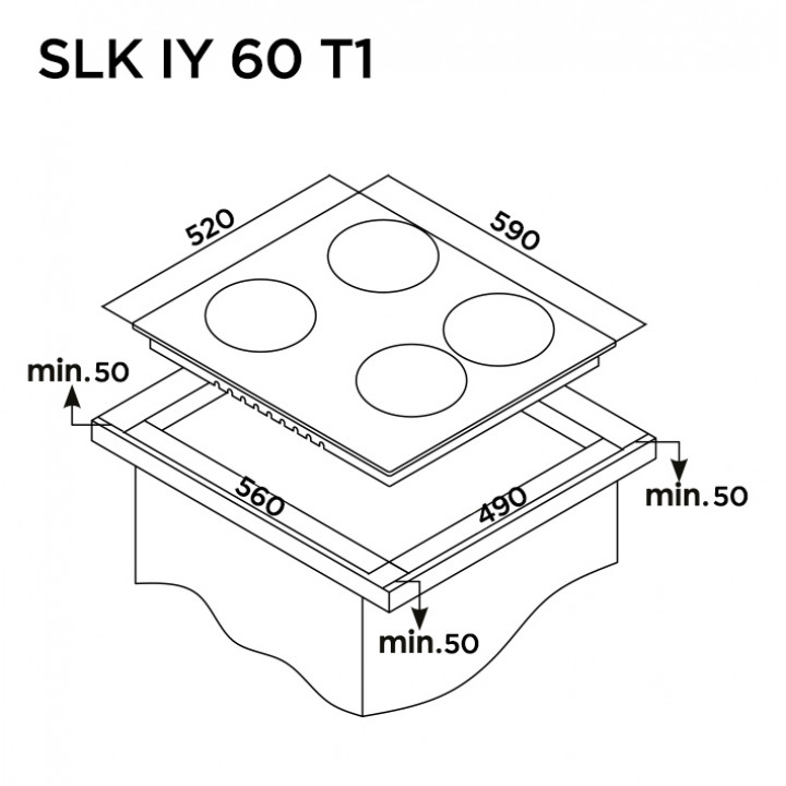 Индукционная панель SLK IY 60 T1