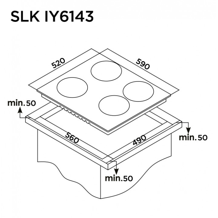 Индукционная панель SLK IY6143